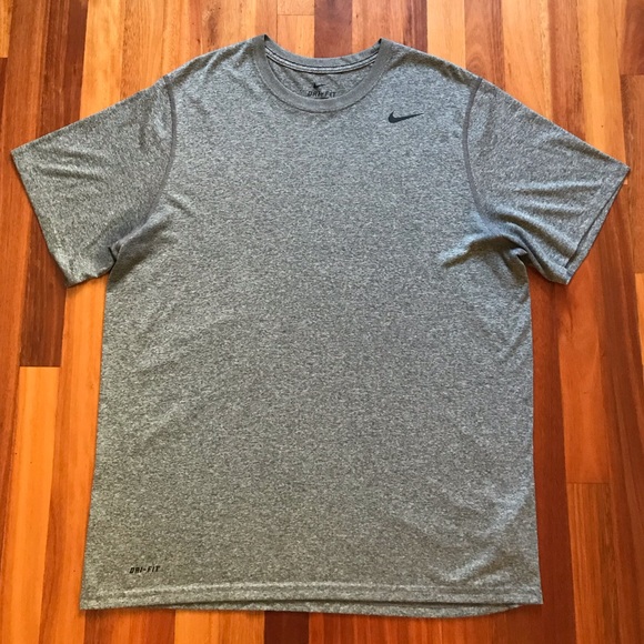 Nike Other - NIKE S/S Dri-Fit Tee Heathered Grey Extra Large